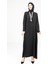 Fularlı Siyah Elbise 9295 4