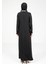 Fularlı Siyah Elbise 9295 5