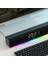 Metrashop DS103 Rgb Bluetooth Stereo Radyo 75DB + Saat/alarm Aux, Flash Bellek, Sd Kart 3D Surround Ses Oyun, Ev, Ofis, Sinema Seyahat 10W Kompakt 41,5 x 7 x 6 cm Soundbar Işıklı Speaker Siyah 1