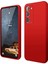 Samsung Galaxy S23 Uyumlu Premium Lansman Liquid Silikon Kılıf Içi Kadife-Kırmızı 1