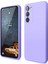 Samsung Galaxy A35/A55 Uyumlu Premium Lansman Liquid Silikon Kılıf Içi Kadife-Lila 1