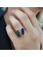 Lapis ve Labrodorite Taşlı Tasarım Gümüş Yüzük 2