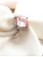 Sky Diamond Pink Morganit Taşlı 925 ayar Gümüş Tek Taş Yüzük 2