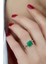 Sky Diamond Green Creative Rubies 925 Ayar Gümüş Tek Taş Yüzük 2