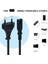 Elektronik Universal 2pin Güç Kablosu, Ps3 / Ps4 / Ps5 / Xbox Series S-X Uyumlu Güç Kablosu 1.5 Metre 2pin Güç Kablosu Projeksiyon - Monitör - Tv 3