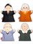 4 Parça Aile Büyükleri El Kukla Set , Eğitici Oyuncak 2