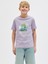 Jack Jones Jjbarbados Tee Ss Crew Neck Jnr Çocuk Mor Tshirt 12269841-19 1
