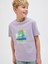Jack Jones Jjbarbados Tee Ss Crew Neck Jnr Çocuk Mor Tshirt 12269841-19 4