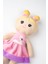 Peluş Prenses Bebek Oyuncak Pembe Etekli Oyun ve Uyku Arkadaşı 45 cm 1 Adet 3