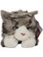 Yatan Gri Peluş Kedi 32 Cm. 1 Adet 2