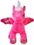 Oyuncak Peluş Kanatlı Unicorn 30 cm Fuşya 1 Adet 2