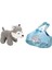 4775 Peluş Kedi Köpek Taşıma Çantalı 20 cm -Fabbatoys 1 Adet 4
