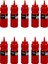 Luxury Plastik Serisi Ketçap & Mayonez Şişe Kapaklı 250 ml Krımızıi 10'lu 1 Adet 1