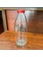 Luxury 2 Adet Çok Amaçlı Cam Şişe Süt Su Şişesi Plastik Kapaklı 2X1000CC(1 Litre) 1 Adet 1