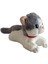 Sesli Yatan Miyavlayan 25 cm Peluş Kedi Oyuncak 1 Adet 3