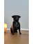 Pug Köpek Dekor Dekorasyon Biblo Heykel Ev Dekorasyonu Hediyelik 14 cm Siyah Renk 1