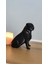 Pug Köpek Dekor Dekorasyon Biblo Heykel Ev Dekorasyonu Hediyelik 14 cm Siyah Renk 4