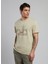 Yuvarlak Yaka Bej Erkek T-Shirt 252 Lcm 242038 Mark Bej 3