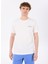 D5SM-TST3798 Beyaz Bisiklet Yaka Relaxed Baskılı Erkek T-Shirt 3