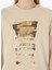 Yuvarlak Yaka Baskılı Bej Kadın T-Shirt L5SL-TST5813 4