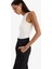 Slim Fit Dar Kesim Halter Yaka Basic Düz Çıtçıtlı Body F0357AX25SM 4