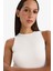 Slim Fit Dar Kesim Halter Yaka Basic Düz Çıtçıtlı Body F0357AX25SM 5