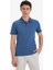 Slim Fit Dar Kesim Polo Yaka Kısa Kollu Dokulu Basic Düz Tişört T5259AZ25SM 3
