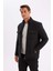 Slim Fit Dar Kesim Dik Yaka Astarlı Cepli Fermuarlı Mont Y4506AZ24AU 4