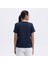 EF445-NV Bisiklet Yaka Kadın T-Shirt - Lacivert 2