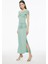 Mint Denias Slim Fit Yüksek Bel Midi Boy Etek 2