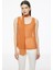Turuncu Judy Regular Fit V-Yaka Sıfır Kol Bluz 1