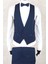 Slim Fit Saten Sivri Yaka-Çift Yırtmaç Parlement Drop 6 Damatlık Smokin - Full Set Yelek, Gömlek, Papyon 2