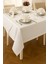 Zer-I Sofra 12 Kişilik Yemek Seti Krem Renk 26 Parça 1 Adet 160 x 220 cm Masaörtüsü 1 Runner 12 Peçete 1