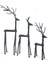 Metal 3'lü Geyik Seti 1