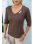 Kahve Keten Tshirt 3