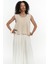 Knitle Rahat Kalıp Triko Bej Crop 1