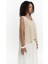 Knitle Rahat Kalıp Triko Bej Crop 7