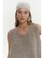 Knitle Rahat Kalıp Triko Vizon Crop 2