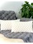 2'li Set Bohem Özel Tasarım Punch Panç Desen Ekru Dekoratif Kırlent Kılıfı Sarmaşık 28X50 cm 4