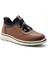 Erkek Hakiki Deri Kahverengi Streç Ayakkabı 1