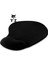 Metrashop Oval Siyah Bilek Destekli Mouse Pad Ergonomik Kaymaz Taban Oyun ve Ofis Için Fare Altlığı Suya Tere Dayanıklı Mouse Pad (1 Adet) 1