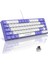 Metrashop Ajazz AK680 65% Kablolu Hotswap Mekanik Oyun Klavyesi,68 Tuşlu Taşınabilir Anti-Ghosting Klavye,gökkuşağı Arkadan Aydınlatmalı Programlanabilir,eva Sandviç,ergonomik Mor Beyaz/brown Switch 1