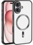 Uyumlu Apple iPhone 16 Plus Kılıf Kamera Korumalı Magsafe Wireless Şarj Özellikli Demre Kapak Siyah 1
