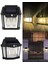 Metrashop Solar Güneş Enerjili Lamba 2 Ampul Flament LED Hareket Sensörlü 3 Işık Modlu Aplik Su Geçirmez Duvar Teras Veranda Bahçe Agaç Patika Garaj Balkon Dekorasyon Aydınlatma 1 Adet 1