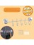 Metrashop Vidalı Askılık 5'li Metal Banyo Lavabo Sağlam Aparat Krom Askılık Elbise Havlu Asma Askı 3