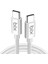 Metrashop BX-UC02C 60W Type-C To Type-C Hızlı Şarj ve Data Kablosu 1.2 Metre Beyaz 1