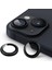 Metrashop Trend iPhone 14 / iPhone 14 Plus Kamera Camı Lens Koruyucu Halka Set - Siyah 1