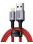 Metrashop USB To Lightning iPhone Örgülü Data ve Şarj Kablosu 1 Metre 2