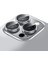 Apple iPhone 13 Pro / 13 Pro Max, 9h Safir Cam Kamera Metal Lens Koruyucu, Bllk, Gümüş 2