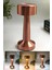 Metrashop Vista Şarjlı Dokunmatik Dekoratif Dim Edilebilir Masa Lambası (Rosegold, Dalya) 1